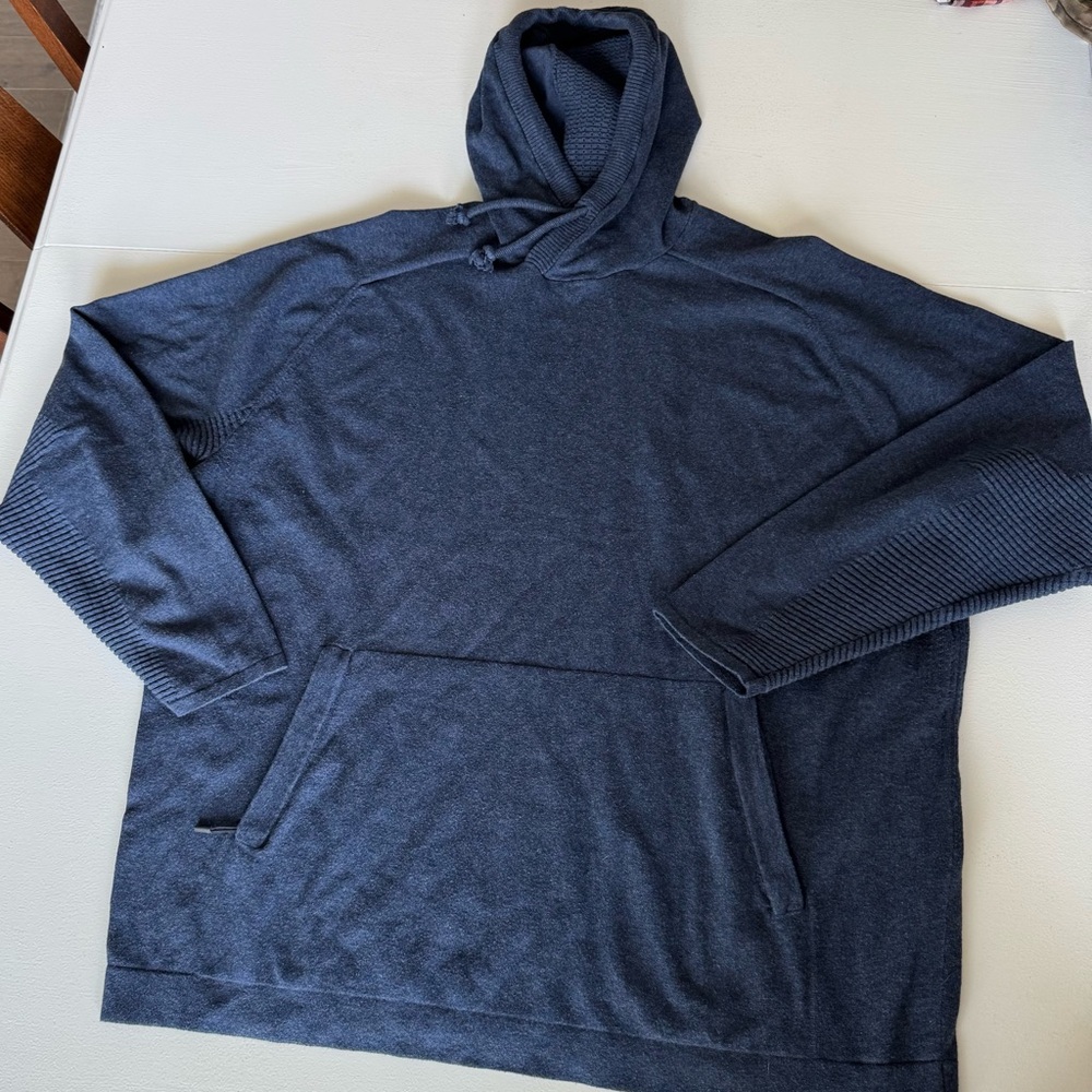 Duluth Trading Co Navy Sweatshirt Hoodie Size 2XL Cotton Nylon